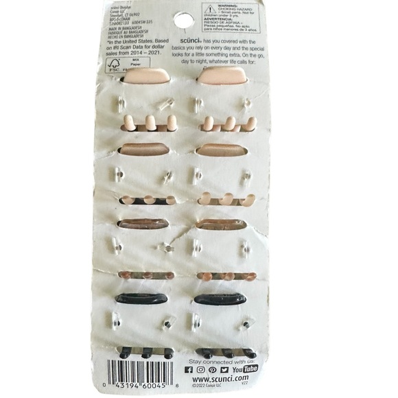 Scunci 8 pcs claw hair clips NWT - Picture 2 of 2